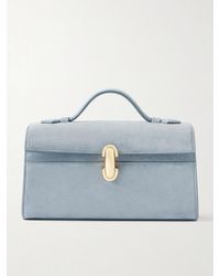 SAVETTE - Symmetry Pochette Suede Tote - Lyst