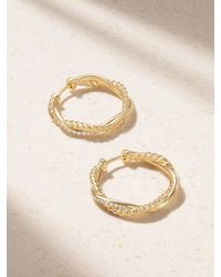 David Yurman - Boucles D'Oreilles En Or 18 Carats (750/1000) Et Diamants Infinity - Lyst