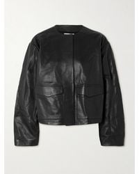 St. Agni - Utility Cocoon Leather Jacket - Lyst