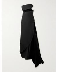 Alaïa - Spiral Strapless Bustier Silk And Wool-Blend Gown - Lyst