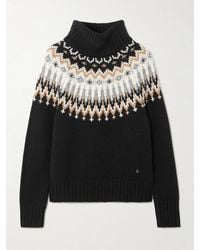 Bogner - Ingrid Fair Isle Cashmere Turtleneck Sweater - Lyst