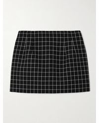 Wardrobe NYC - Contour Minirock Aus Kariertem Woll-Twill - Lyst