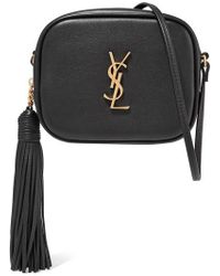Saint Laurent Monogramme Blogger Leather Shoulder Bag - Black