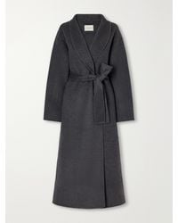 Almala - Mara Belted Wool And Cashmere-Blend Coat - Lyst
