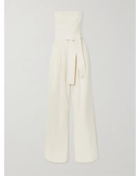 A.L.C. - Combi-Pantalon Bustier En Lin Mélangé À Ceinture Elsie - Lyst