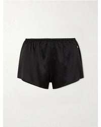 ÉTERNE - Lane Silk-Blend Satin Shorts - Lyst