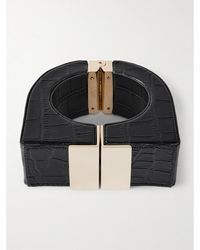 Tom Ford - Croc-Effect Patent-Leather Cuff - Lyst