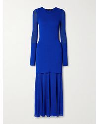 Proenza Schouler - Anita Layered Knitted Maxi Dress - Lyst