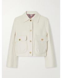 Thom Browne - Cropped Wool And Cashmere-Blend Felt Jacket - Lyst