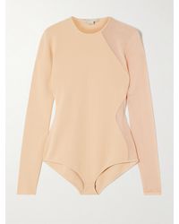 Stella McCartney - Miracle Stretch-Knit And Cotton-Blend Bodysuit - Lyst