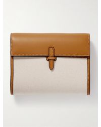 Hunting Season - Canvas And Leather Clutch - Lyst