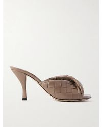 Bottega Veneta - Blink Twisted Intrecciato Leather Mules - Lyst