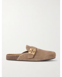 Tory Burch - Mellow Embellished Suede Clogs - Lyst
