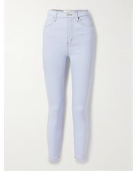 FRAME - Carolina Herrera The Taper High-Rise Skinny Jeans - Lyst