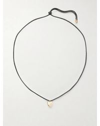 Jennifer Fisher - Puffy Heart-Plated And Leather Choker - Lyst