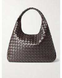 Bottega Veneta - Campana Large Intrecciato Leather Shoulder Bag - Lyst