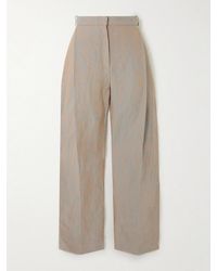 TOVE - Aleen Pleated Hemp Straight-Leg Pants - Lyst