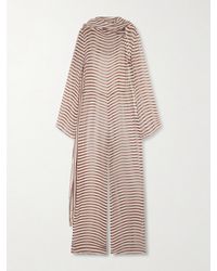 Cult Gaia - Lakelyn Striped Silk-Chiffon Coverup - Lyst