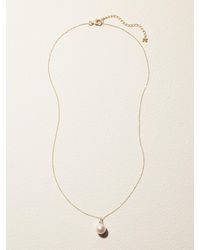 Mateo - Collier En Or 14 Carats (585/1000) Perle Et Diamant - Lyst