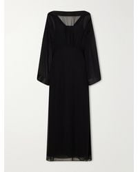 Saloni - Yuki Layered Organza And Silk Maxi Dress - Lyst