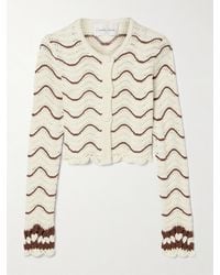 Cara Cara - Louise Striped Knitted Cotton Cardigan - Lyst