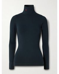 Perfect Moment - Ribbed Thermal Modal-Blend Turtleneck Top - Lyst