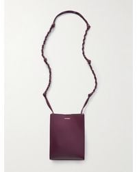 Jil Sander - Kleine Schultertasche Aus Leder Mit Knoten - Lyst