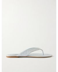 Le Monde Beryl - Croc-Effect Leather Thong Sandals - Lyst