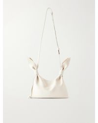 Loewe - Scarf Mini Knot-Detailed Leather Shoulder Bag - Lyst