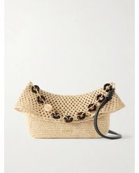 Loewe - Paula's Ibiza Ola Medium Embellished Raffia Shoulder Bag - Lyst