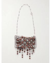 Rabanne - 1969 Nano Fringed Beaded Chainmail Shoulder Bag - Lyst