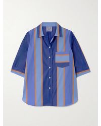 Thierry Colson - Zouk Striped Cotton-Poplin Shirt - Lyst