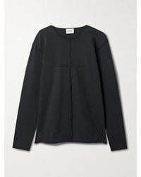 KHAITE - Kit Paneled Cotton-Jersey T-Shirt - Lyst