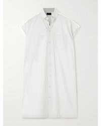 Balenciaga - Paneled Cotton-Poplin Shirt Dress - Lyst