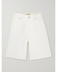 Nili Lotan - Russel Frayed Denim Shorts - Lyst