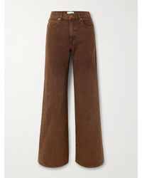 SLVRLAKE Denim - Grace High-Rise Wide-Leg Jeans - Lyst