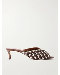 Manolo Blahnik - Trofesamu 50 Woven Leather Mules - Lyst