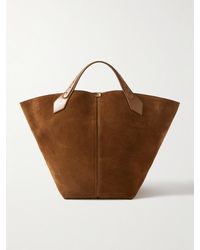 Proenza Schouler - Large Chelsea Leather-Trimmed Paneled Suede Tote - Lyst