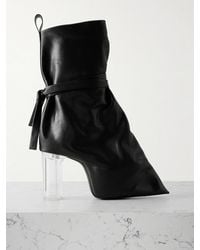 Rick Owens - Tied Taco Kiss Leather Ankle Boots - Lyst