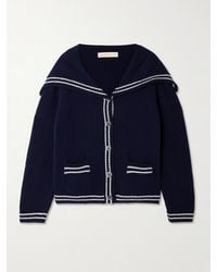 &Daughter - Saoirse Sailor Striped Wool Cardigan - Lyst