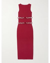 Cult Gaia - River Cutout Embellished Stretch-Knit Midi Dress - Lyst
