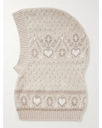 KHAITE - Caspian Fair Isle Cashmere Balaclava - Lyst
