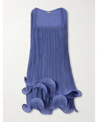 Cult Gaia - Marsa Plissé-Chiffon Mini Dress - Lyst