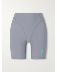 District Vision - Logo-Appliquéd 7' Stretch-Knit Shorts - Lyst