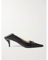 Gucci - Vittoria Collapsible-Heel Horsebit-Embellished Leather Pumps - Lyst
