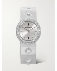 Buccellati - Macri 24 Mm Uhr Aus 18 Karat Weißgold Mit Diamanten - Lyst