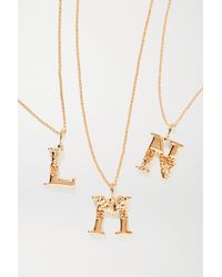 Chloé Alphabet Gold-tone Necklace - Metallic