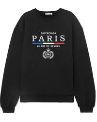 Balenciaga Pull noir Paris Flag