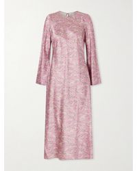 Veronica Beard - Gemma Floral-Print Silk-Blend Satin Maxi Dress - Lyst