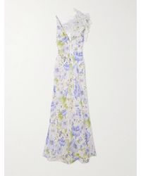 Zimmermann - Natura Appliquéd Floral-Print Linen And Silk-Blend Maxi Dress - Lyst